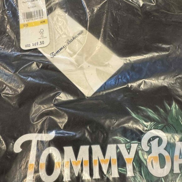 Tommy Bahama Pineapple Paradise Football Tee Crew T-Shirt $70 in Black - Picture 9 of 16